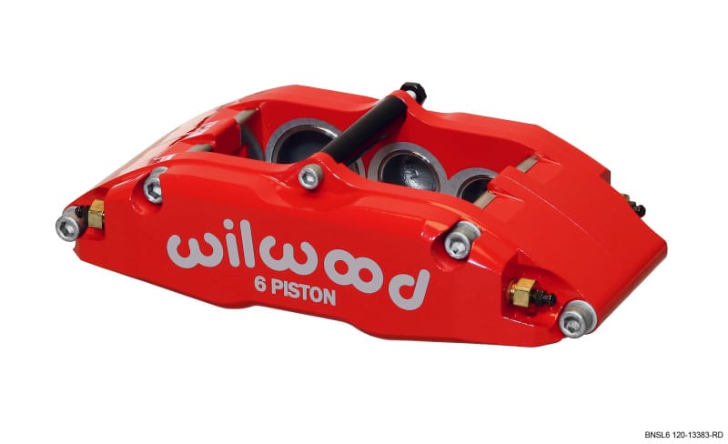 Wilwood — Wilwood Caliper-BNSL6-RH-Red 1.62/1.12/1.12in Pistons 1.10in Disc
BRAKE CALIPER