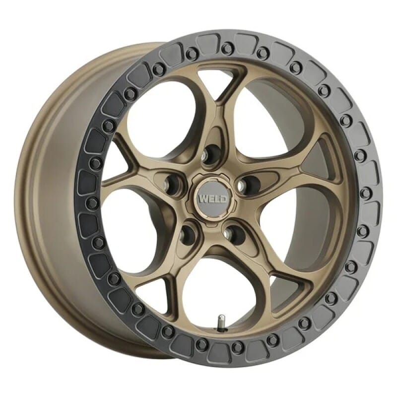 Weld — Weld Off-Road 20x10 Ledge 5 5x127 ET-18 BS 4.75 Satin BRZ / Satin BLK Ring 71.5