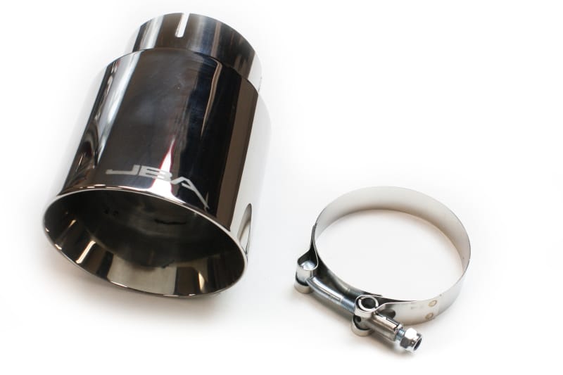 JBA — JBA 3in x 4in x 5-3/4in Double Wall Polished Chrome Tip - Clamp On
Chrome Tip