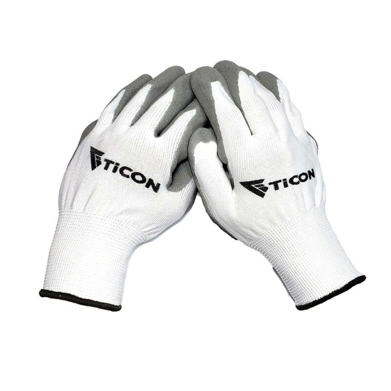 Ticon — Ticon Industries Fabrication Basics Nitrile Coated Nylon Gloves 10pk - Medium (Size 8)