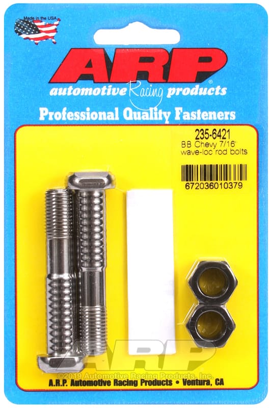 ARP — ARP BB Chevy 7/16in pro wave-loc 2pk rod bolt kit