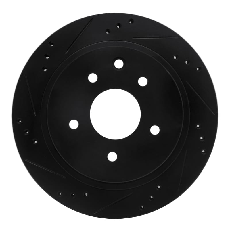 R1 Concepts — R1 02-06 Infiniti M45 Rear Left Drilled & Slotted Black Brake Rotor
R1 Brake Rotor Drill