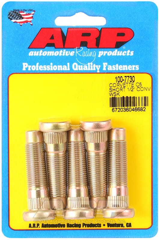 ARP — ARP Chevrolet Corvette C5 Short 1/2in Conversion Wheel Stud Kit