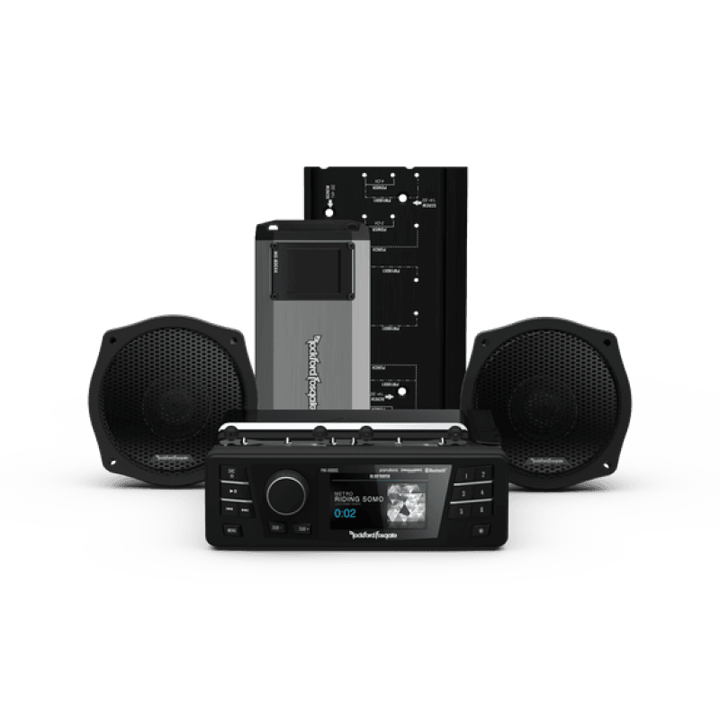 Rockford Fosgate — Rockford Fosgate 1998-2013 Harley-Davidson Street Glide PMX Stage 2 Audio Kit