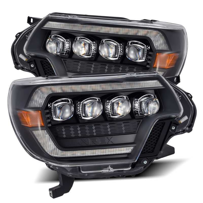 AlphaRex — AlphaRex 12-15 Toyota Tacoma NOVA LED Proj Headlights Plank Style Black w/Activ Light/Seq Signal/DRL
Projector Headlights