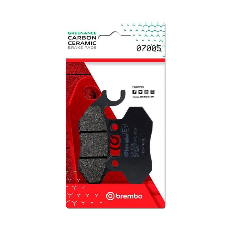 Brembo OE Powersports — Brembo OE SYM Mask/SYM Red Devil/SYM SYMply/SYM Crox/Zero Zero Carbon Ceramic Brake Pad - Front