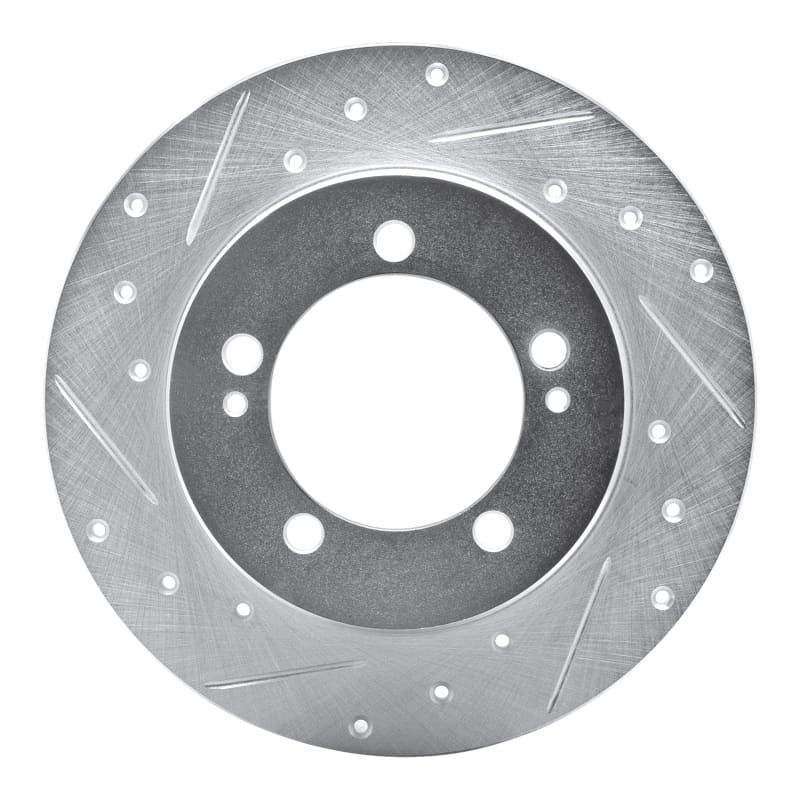 R1 Concepts — R1 90-94 Eagle TALON Rear Left Drilled & Slotted Silver Brake Rotor
R1 Brake Rotor Drill
