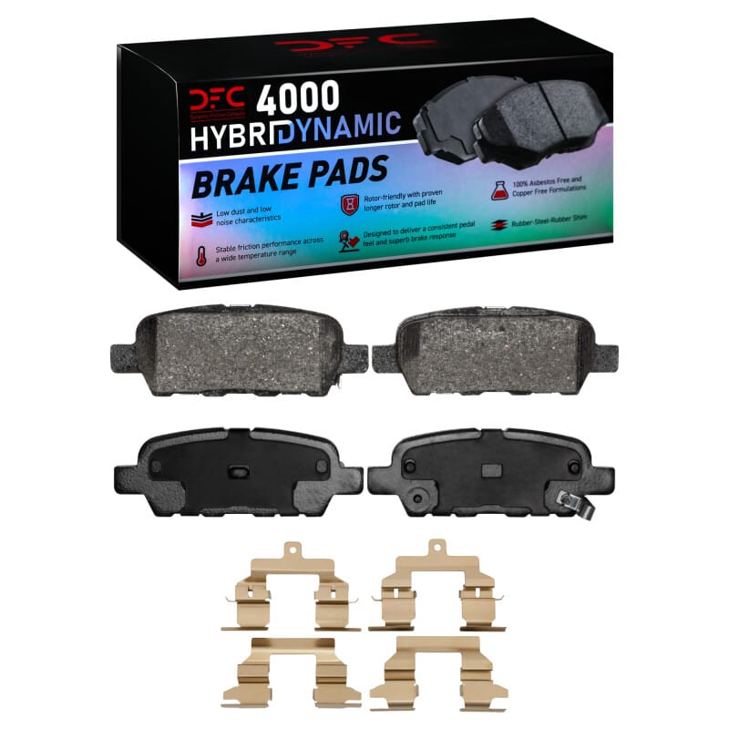 DFC — DFC 08-13 Nissan Rogue Rear 4000 HybriDynamic Brake Pads and Hardware Kit
DFC Brake Pad Set