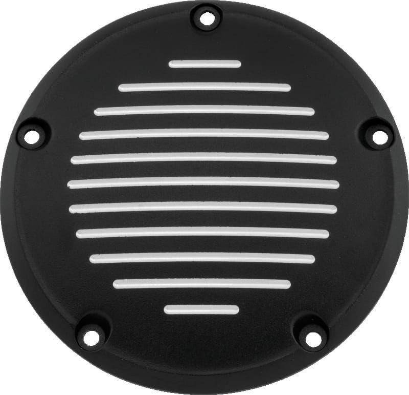 Bikers Choice — Derby Cover Grooved Black