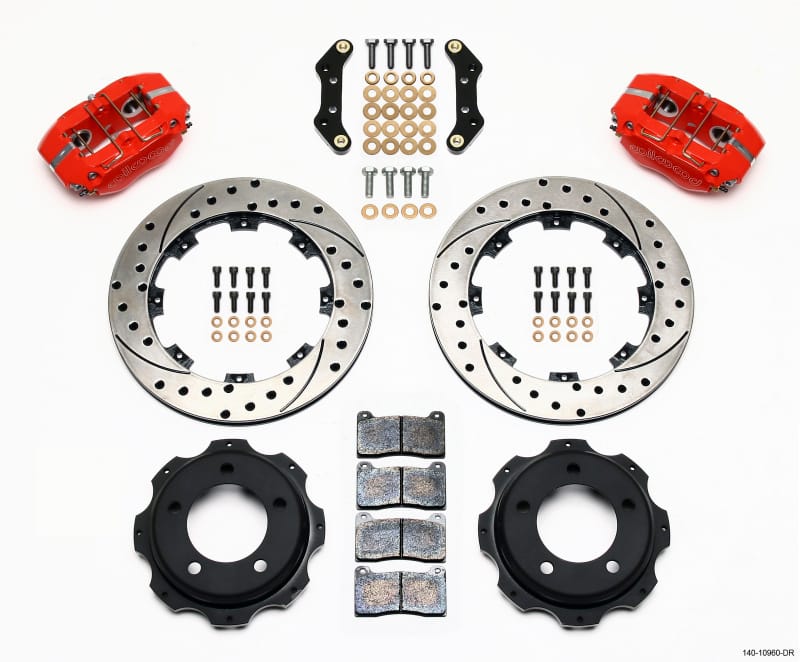 Wilwood — Wilwood Dynapro Rear Kit 12.19in Drill-Red Backdraft Cobra (BMW E36 Based)
BRAKE KIT