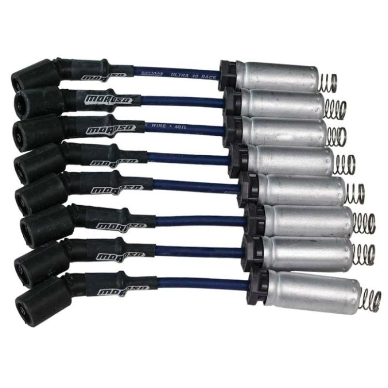 Moroso — Moroso GM LS Ignition Wire Set - Ultra 40 - Unsleeved - Coil-On- 8in Wire - Blue