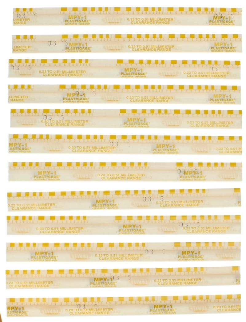 Clevite — Clevite Plastigage Yellow Plastigage - 12 Pack