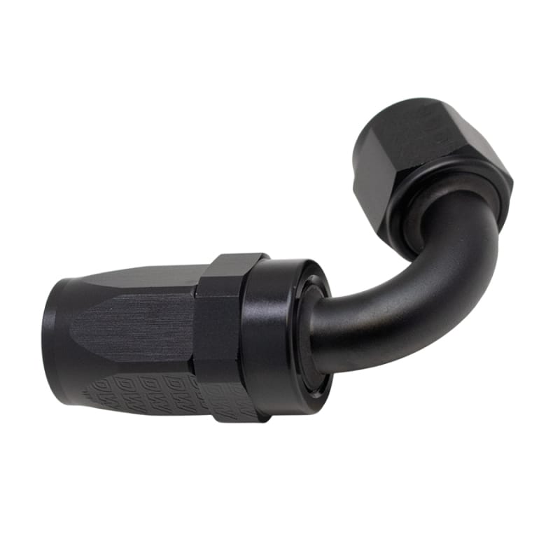 DeatschWerks — DeatschWerks 8 AN Female Flare Swivel 120-Degree Hose End CPE - Anodized Matte Black
Lines & Fittings