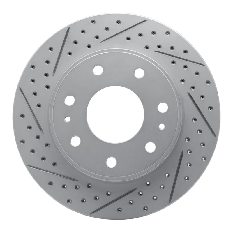 R1 Concepts — R1 09-09 Ford F-150 Rwd Front Left Drilled & Slotted Geo-Carbon Rotor