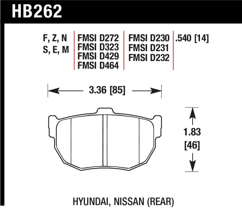 Hawk Performance — HP Plus Disc Brake Pad