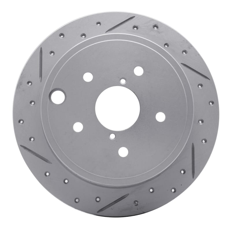 R1 Concepts — R1 15-21 Subaru WRX Rear Right Drilled & Slotted Geo-Carbon Rotor