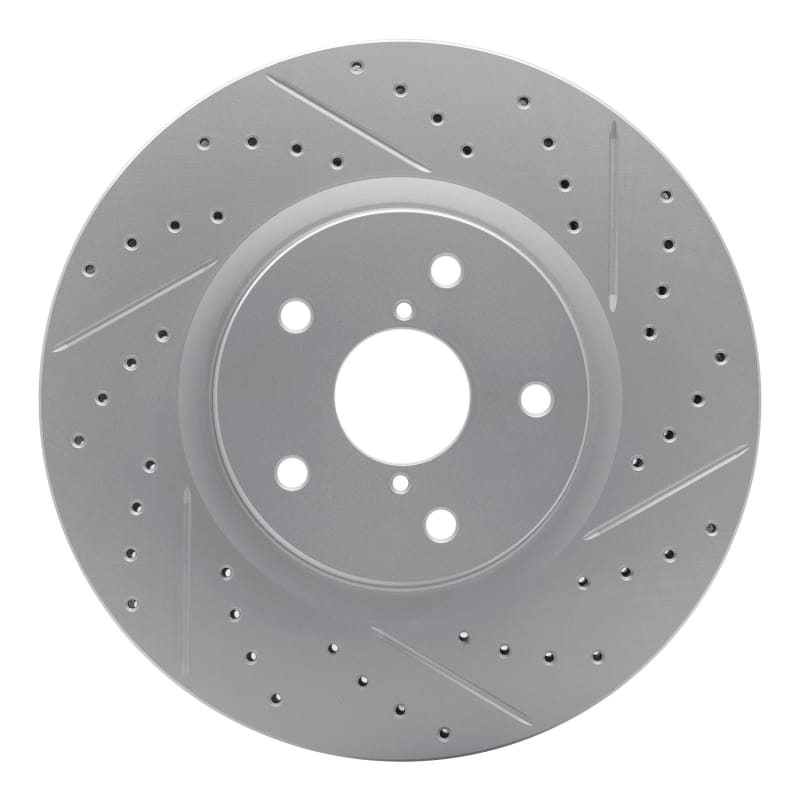 R1 Concepts — R1 06-21 Subaru Outback Front Right Drilled & Slotted Geo-Carbon Rotor