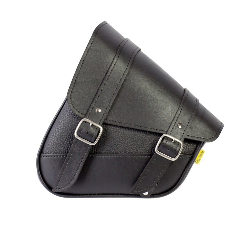 Willie & Max — Willie & Max HD Softails, Yamaha Road Stars, Kawasaki Vulcan 900, Suzuki C50 Swingarm Bag - Black