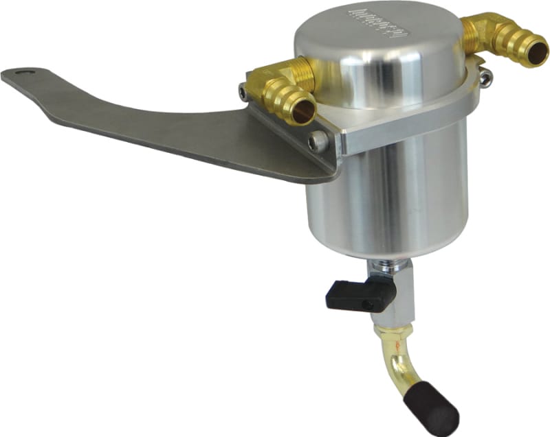 Moroso — Moroso 15-17 Ford Mustang GT Air/Oil Separator Catch Can - Large Body - Billet Aluminum