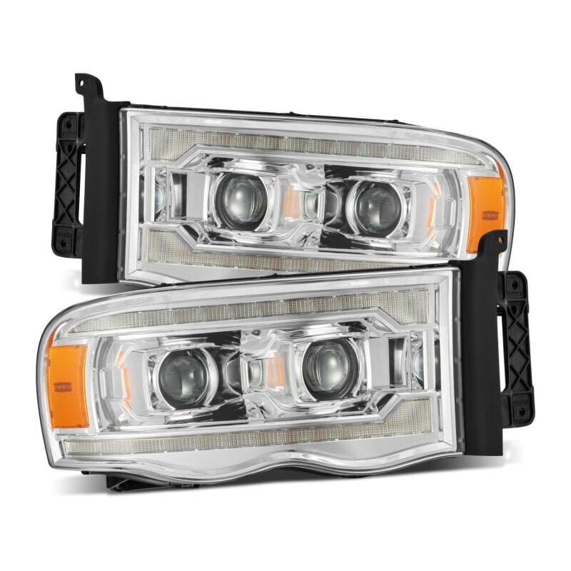 AlphaRex — AlphaRex 02-05 Dodge Ram 1500 LUXX LED Proj Headlights Plank Style Chrome w/Activ Light/Seq Signal
Projector Headlights