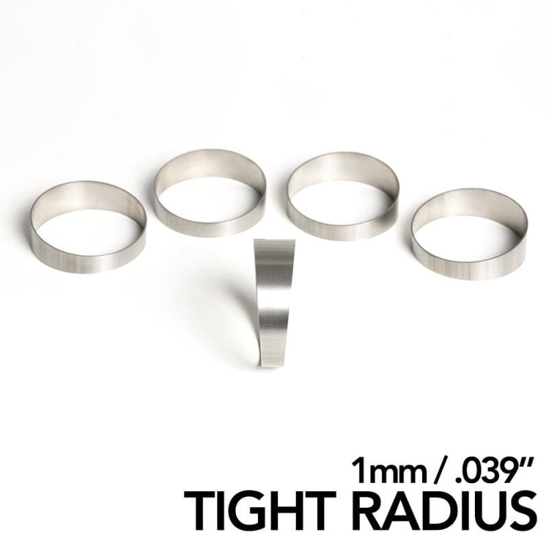 Ticon — Ticon Industries 1.5in 45 Degree 2.55in CLR Tight Radius 1mm Wall Titanium Pie Cuts - 5pk