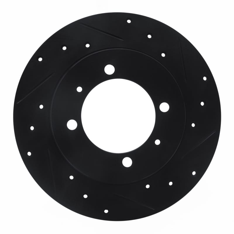 R1 Concepts — R1 88-93 Dodge Colt Rear Right Drilled & Slotted Black Brake Rotor
R1 Brake Rotor Drill