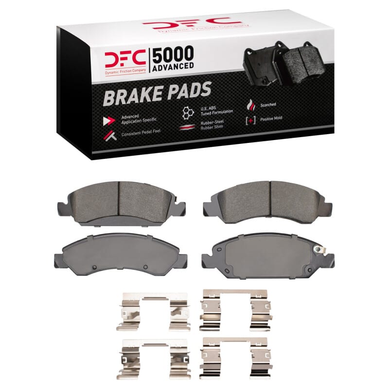 DFC — DFC 09-20 Chevrolet Tahoe Front 5000 Advanced Low Metallic Brake Pads and Hardware Kit