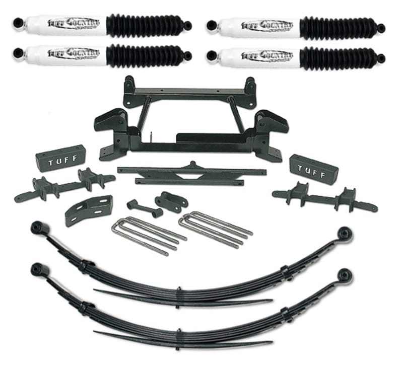 Tuff Country — Tuff Country 88-98 Chevy Truck K1500 4x4 6in Lift Kit with Rear Leaf Springs (SX8000 Shocks)
Complete Kit (w/SX80