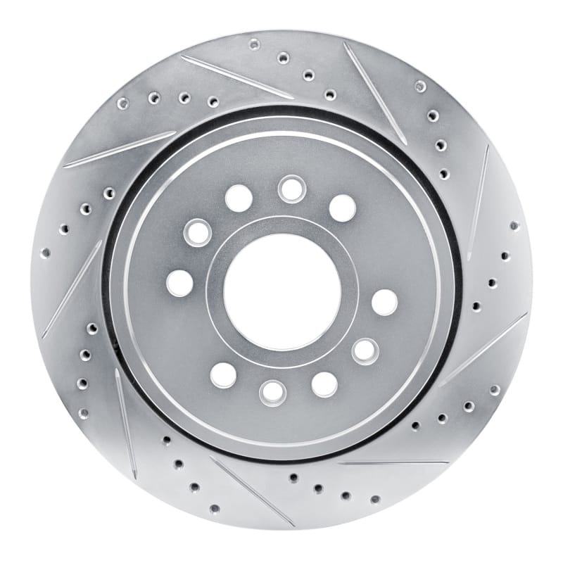 R1 Concepts — R1 21-25 Jeep Grand Wagoneer Rear Right Drilled & Slotted Silver Brake Rotor