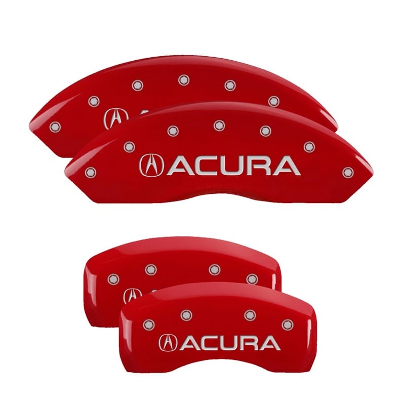 MGP — MGP 4 Caliper Covers Engraved Front & Rear Acura Red finish silver ch
Caliper Covers