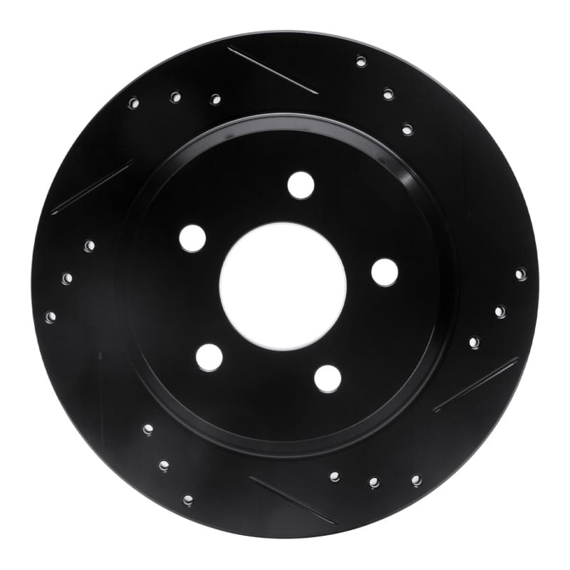 R1 Concepts — R1 94-04 Ford Mustang Rear Right Drilled & Slotted Black Brake Rotor
R1 Brake Rotor Drill
