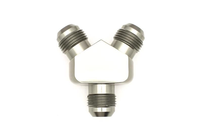 DeatschWerks — DeatschWerks 10AN Male Flare + 10AN Male Flare To 10AN Male Flare Y-Block Fitting