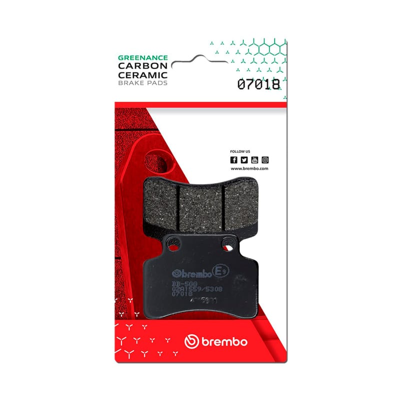 Brembo OE Powersports — Brembo OE Benelli Quattronove X/Cpi Aragon/Cpi Oliver/Cpi Popcorn Carbon Ceramic Brake Pad - Front