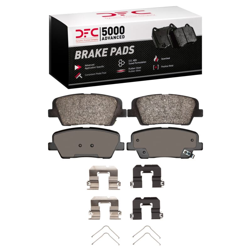DFC — DFC 07-22 Genesis G70 Rear 5000 Advanced Ceramic Brake Pads and Hardware Kit
DFC Brake Pad Set