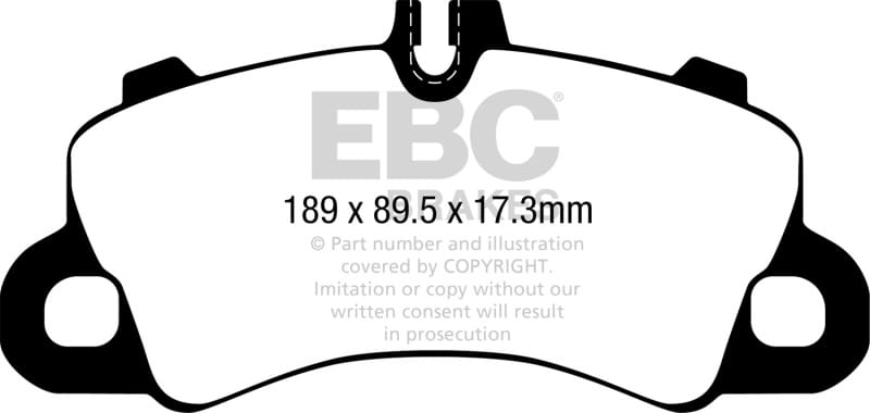 EBC — EBC 2018+ Porsche Cayenne (3rd Gen) 3.0L Turbo Extra Duty Front Brake Pads
Disc Brake Pad