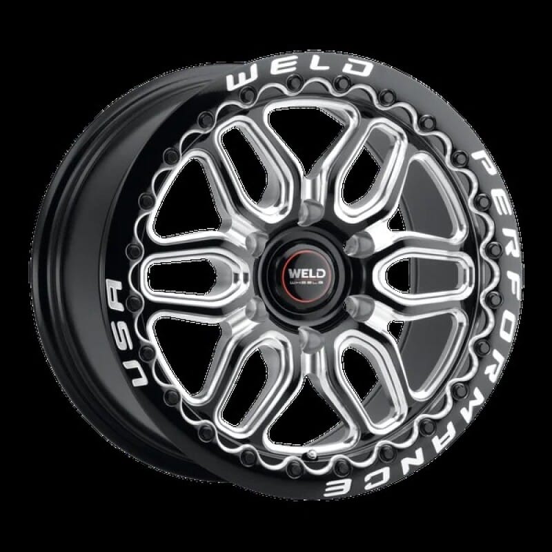 Weld — Weld Racing 17x10 Laguna 6 Drag Beadlock 6x139.7 ET25 BS6.48 Gloss BLK MIL DIA 106.1