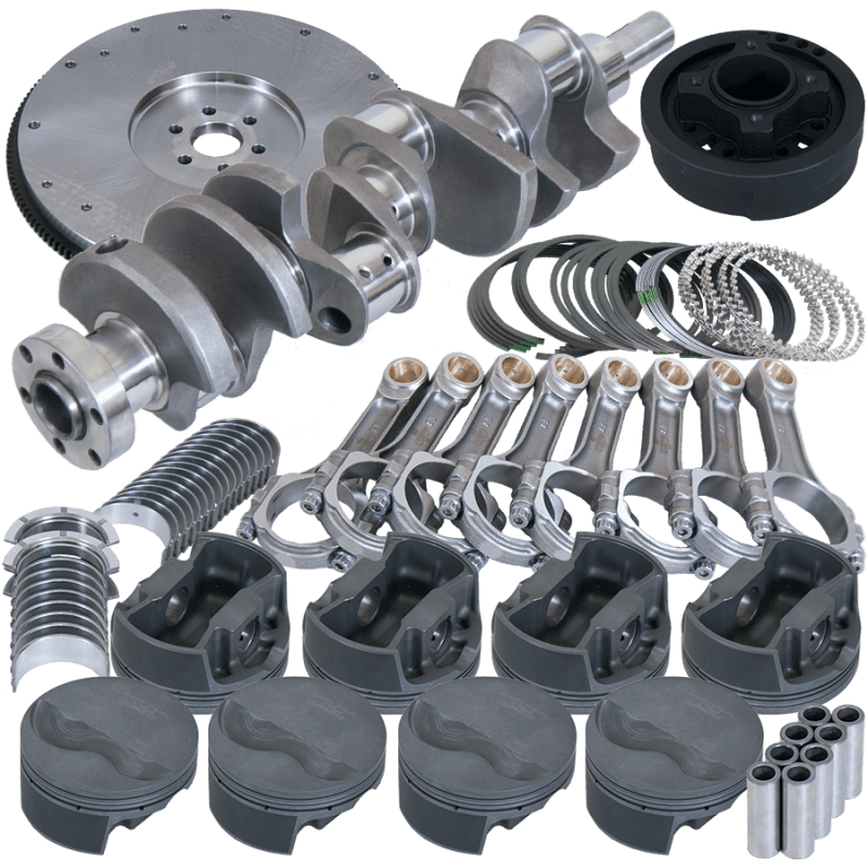 Eagle — Eagle Ford 302 3.400in Crank 5.400in I-Beam Rods 4.000in Pistons 164 Tooth FW Balanced Assembly
Bal Str & Strip Assy