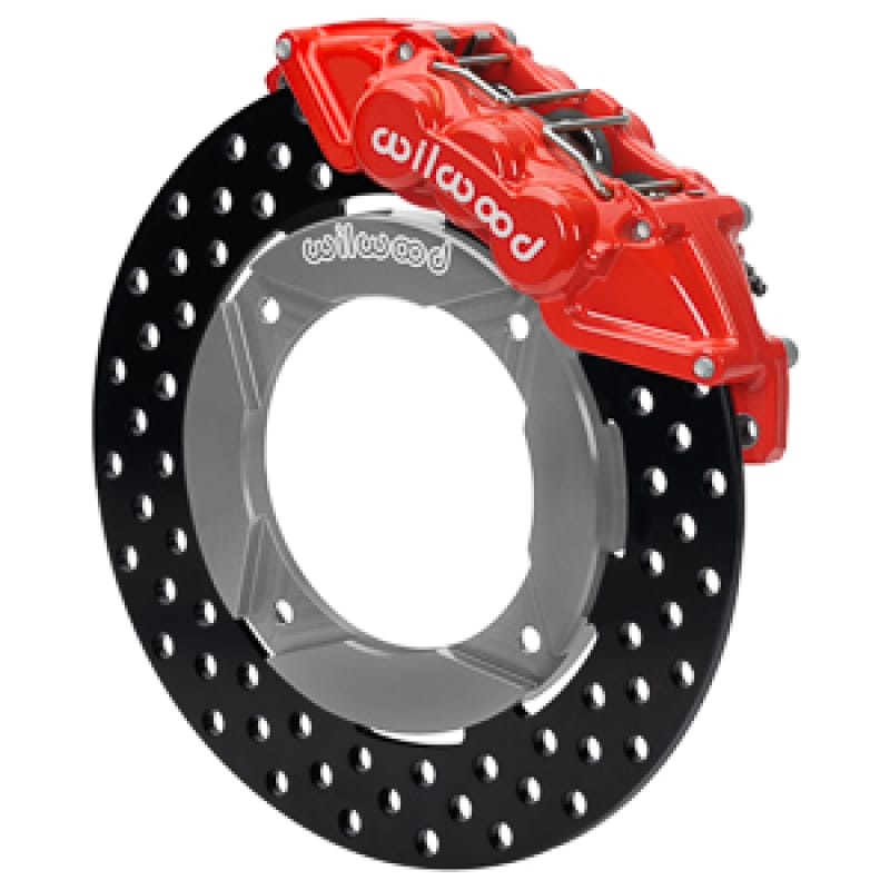 Wilwood — Wilwood 2019 Polaris Turbo UTV6 Front Kit 11.25in Drilled - Red