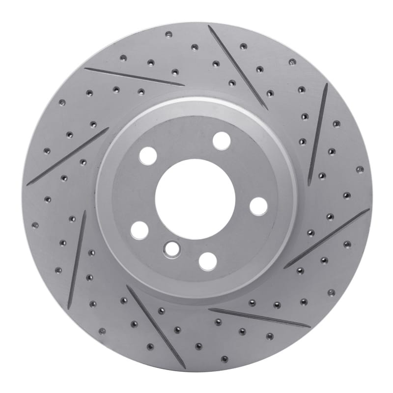 R1 Concepts — R1 07-19 BMW X6 Rear Right Drilled & Slotted Geo-Carbon Rotor