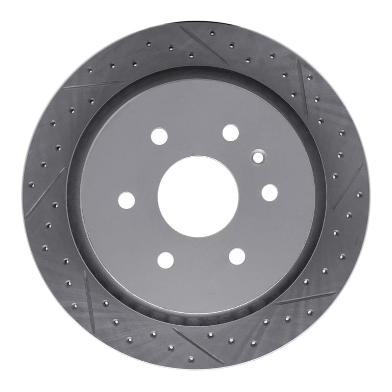 R1 Concepts — R1 13-19 Cadillac Xts Rear Right Drilled & Slotted Geo-Carbon Rotor