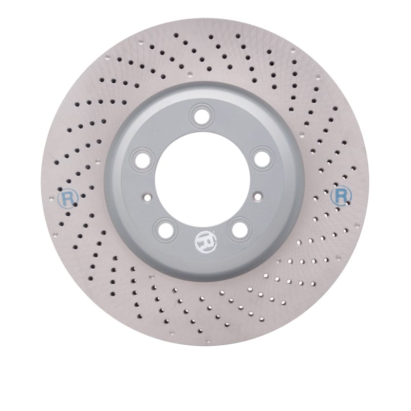 DFC — DFC 07-13 Porsche 911 Right Front Drilled Hi-Carbon Alloy Geomet Coated Rotor
DFC Brake Rotor