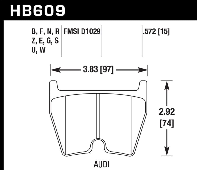 Hawk Performance — Hawk 08-14 Audi R8 4.2L Base Front ER-1 Brake Pads
Disc Brake Pad