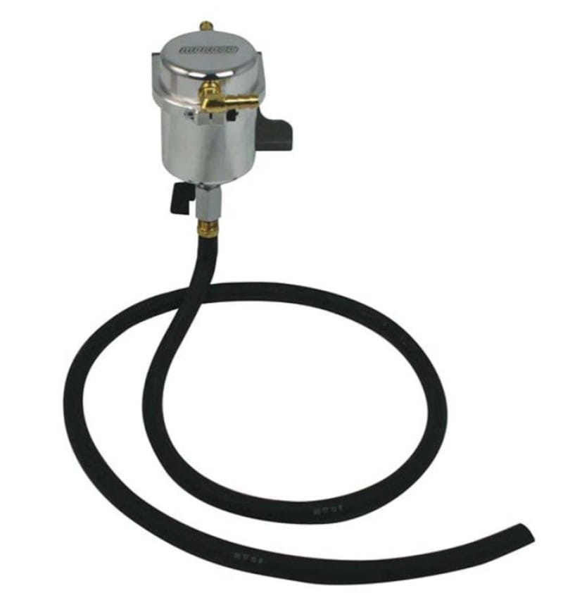 Moroso — Moroso 10-15 Chevrolet Camaro SS (w/Edelbrock Supercharger) Air/Oil Separator Catch Can -Billet Alum