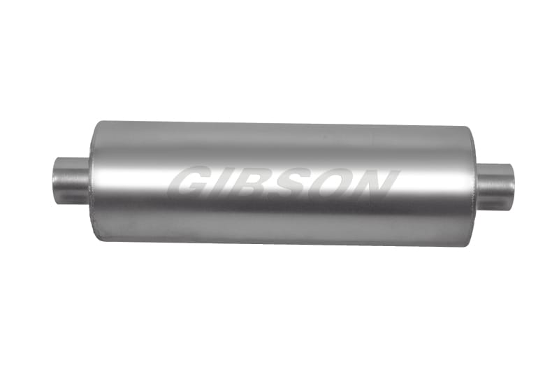 Gibson — Gibson SFT Superflow Center/Center Round Muffler - 8x24in/4in Inlet/4in Outlet - Stainless
Muffler