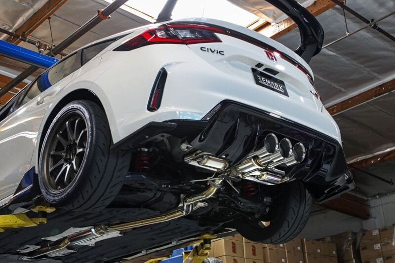Remark — Remark 2023+ Honda Civic Type-R (FL5) Triple Tip Catback Exhaust w/ Triple Tip & Front Pipe