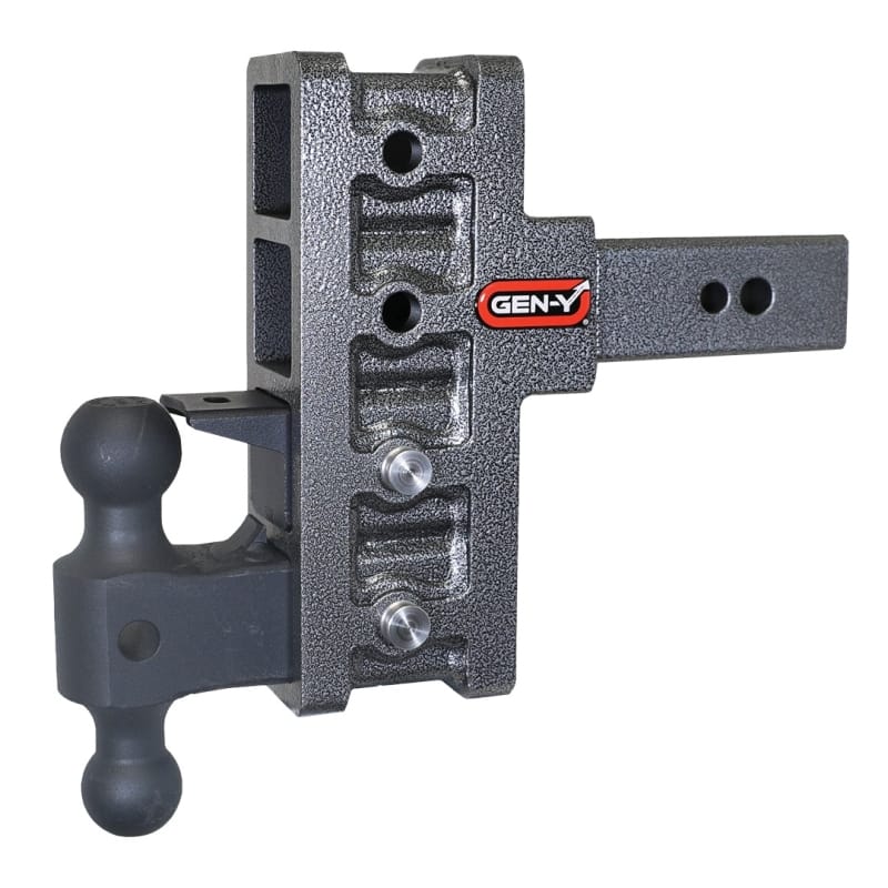 GEN-Y Hitch — Gen-Y Mega Duty 2.5in Shank 6in Offset Drop 32K Hitch w/GH-0161 Dual-Ball/GH-0162 Pintle Lock
Drop Hitch
