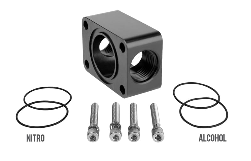 Aeromotive — Aeromotive Spur Gear Pump Distribution Block - 2x AN-10