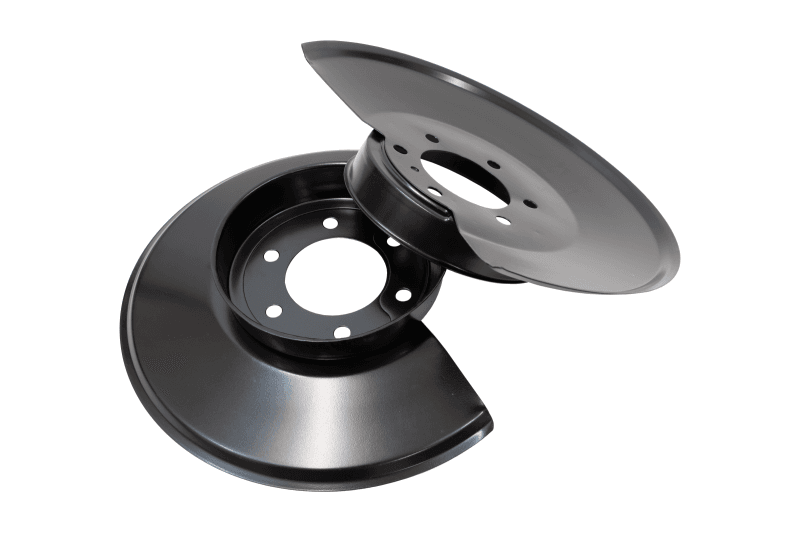 Kentrol — Kentrol 76-78 Jeep CJ Disc Brake Dust Cover JeepBlack Powdercoat Stainless