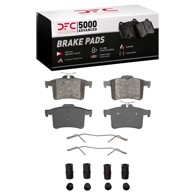 DFC — DFC 10-19 Jaguar XJR575 Rear 5000 Advanced Low Metallic Brake Pads and Hardware Kit
DFC Brake Pad Set