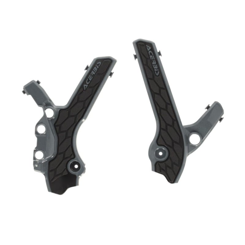 Acerbis — Acerbis 00+ Suzuki DRZ400E/S/SM Frame Guards- X-Grip - Gray/Black